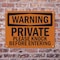 Signmission Private Please Knock Before Entering OSHA Warning Sign, Plastic, 10in W x 7in L, 2PK OS-2PACK-WS-P-710-L-12347 - alternate 6